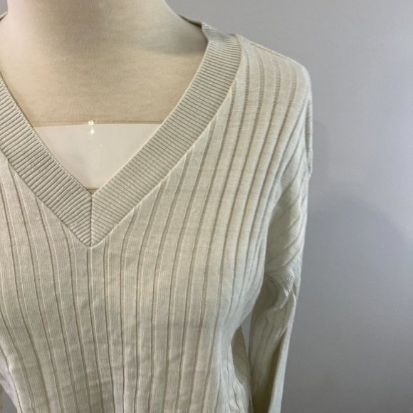 NWOT BP‎ Reagan Rib Crop Sweater in Ivory (S) - Picture 4 of 10